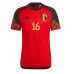 Billige Belgien Thorgan Hazard #16 Hjemmebane Fodboldtrøjer VM 2022 Kortærmet